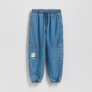 Jeansowe joggery - 170 (13-14 lat) - niebieski - chłopcy - Reserved - 002FO-55J