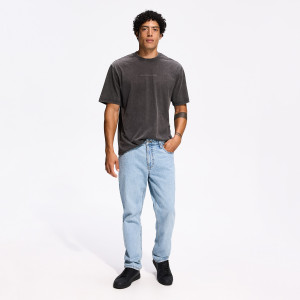 Jeansy straight fit z efektem sprania - 29 - niebieski - męska - Reserved - 003KI-50J