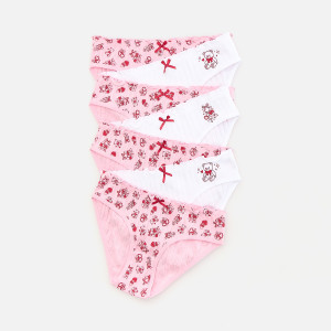 Majtki 7 pack - 122/128 (6-8 lat) - wielobarwny - dziewczynki - Reserved - 008LV-MLC
