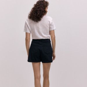 Jeansowe szorty - L - czarny - damska - Reserved - 013KH-99X