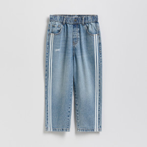 Jeansy baggy fit - 116 (5-6 lat) - niebieski - chłopcy - Reserved - 017FO-55J