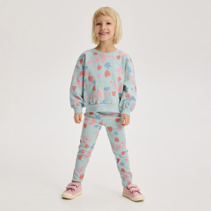 Bawełniany komplet - 80 (9-12 m.) - jasnoniebieski - dziewczynki - Reserved - 018JF-05X