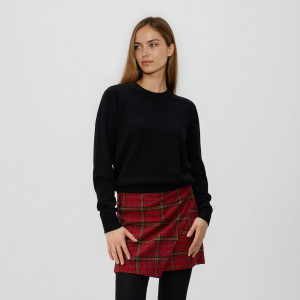 Spódnica mini w kratę - L - wielobarwny - damska - Reserved - 020HW-MLC