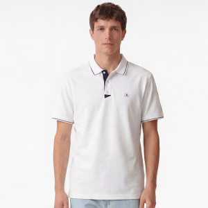 Bawełniane polo regular fit - S - biały - męska - Reserved - 023HM-00X