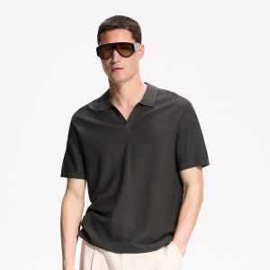 Polo regular z lyocellem - XL - jasny zielony - męska - Reserved - 023JT-97X