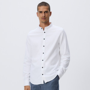 Koszula super slim z bawełny egipskiej - S - biały - męska - Reserved - 036CZ-00X
