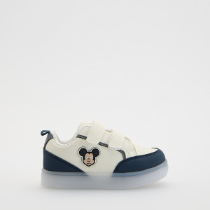 Buty ze świecącą podeszwa Mickey Mouse - 20/21 - złamana biel - chłopcy - Reserved - 062EF-01X