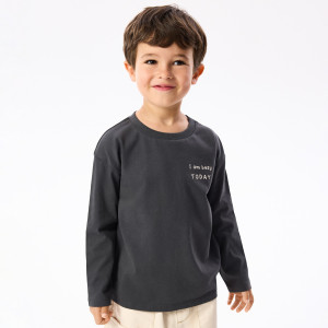 Bawełniany longsleeve 3 pack - 104 (3-4 lata) - czarny - chłopcy - Reserved - 063IT-99X