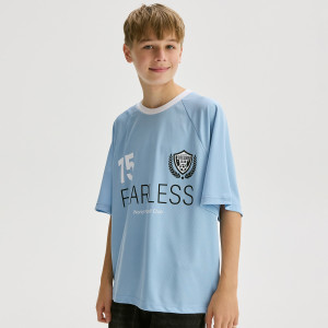 Szybkoschnący t-shirt z nadrukiem - 122 (6-7 lat) - jasnoniebieski - chłopcy - Reserved - 076FH-50X