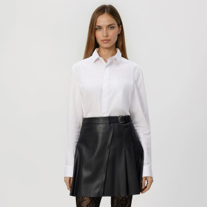 Spódnica mini z imitacji skóry - XL - czarny - damska - Reserved - 081GG-99X