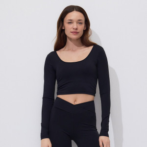 Top - L - czarny - damska - Reserved - 086HT-99X