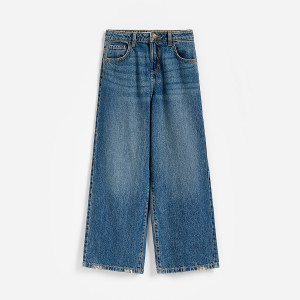 Jeansy wide leg - 146 (10 lat) - niebieski - dziewczynki - Reserved - 096JU-55J