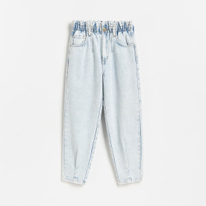 Jeansy paperbag - 164 (13 lat) - niebieski - dziewczynki - Reserved - 099JU-05J