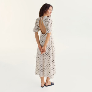 Lniana sukienka - M - wielobarwny - damska - Reserved - 100IT-MLC