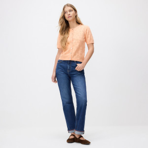 Jeansy Boyfriend - 46 - niebieski - damska - Reserved - 110IX-55J