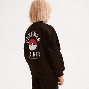 Bluza oversize Pokémon - 164 (13 lat) - czarny - chłopcy - Reserved - 1192W-99X
