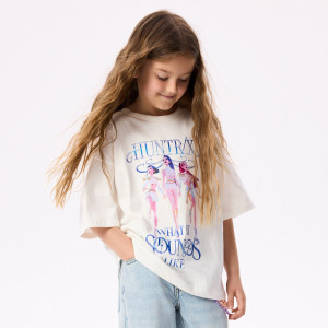 T-shirt Kpop Demon Hunters™ - 158 (12 lat) - złamana biel - dziewczynki - Reserved - 123HU-01X