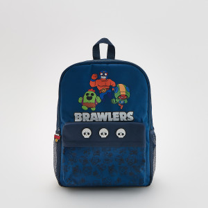 Plecak Brawl Stars - ONE SIZE - granatowy - chłopcy - Reserved - 124IM-59X
