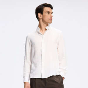 Koszula regular fit - L - złamana biel - męska - Reserved - 129GT-01X