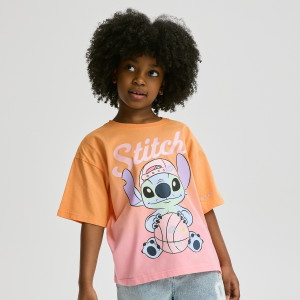 T-shirt Lilo i Stitch - 128 (7-8 lat) - wielobarwny - dziewczynki - Reserved - 134HU-MLC