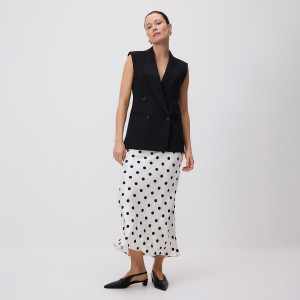 Satynowa spódnica maxi - L - wielobarwny - damska - Reserved - 143GL-MLC