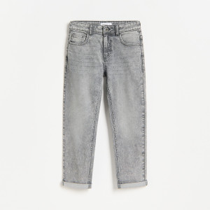 Jeansy regular - 164 (13 lat) - szary - chłopcy - Reserved - 143JW-90J