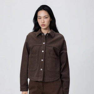 Jeansowa kurtka - L - dark grey jeans - damska - Reserved - 144IL-89J