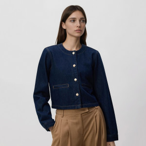 Jeansowa marynarka - L - granatowy - damska - Reserved - 145IL-59J