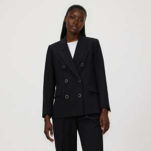 Dwurzędowa marynarka - M - czarny - damska - Reserved - 147IS-99X