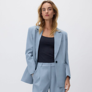 Jednorzędowa marynarka - XXL - niebieski - damska - Reserved - 152IS-55X