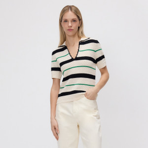 Sweter polo - M - wielobarwny - damska - Reserved - 154IT-MLC