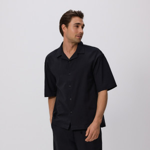 Bawełniana koszula comfort fit - XXL - czarny - męska - Reserved - 160DV-99X