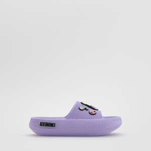 Klapki z przypinkami Kuromi - 34/35 - lawendowy - dziewczynki - Reserved - 165IR-04X