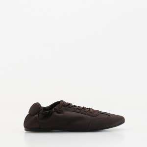 Sneakersy z marszczeniem - 36 - ciemnobrązowy - damska - Reserved - 166KC-89X