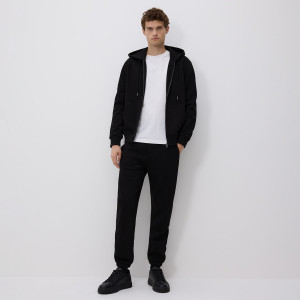Spodnie dresowe regular fit - S - czarny - męska - Reserved - 167EF-99X