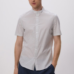 Koszula slim fit ze stójką - S - biały - męska - Reserved - 173DV-00P