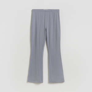 Spodnie flare - 128 (7-8 lat) - granatowy - dziewczynki - Reserved - 176HN-95X