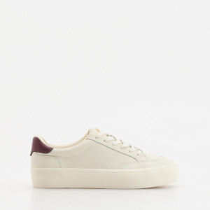 Skórzane sneakersy - 41 - biały - damska - Reserved - 176KC-00X