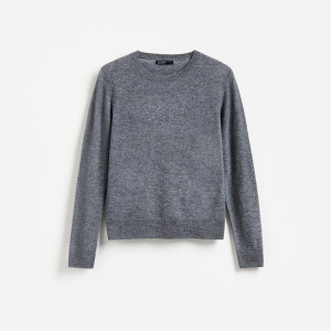 Wełniany sweter - XS - szary - damska - Reserved - 180KM-85M