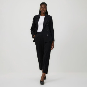 Spodnie z kantem - L - czarny - damska - Reserved - 181IS-99X