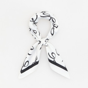 Wzorzysta bandana - ONE SIZE - złamana biel - dziewczynki - Reserved - 191IS-01X