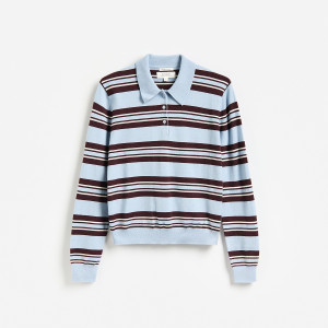 Sweter z wełną - XL - jasnoniebieski - damska - Reserved - 193IT-05X