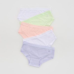 Bawełniane majtki 5 pack - 98/104 (2-4 lata) - wielobarwny - dziewczynki - Reserved - 196JL-MLC