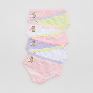 Bawełniane majtki Pusheen 7 pack - 122/128 (6-8 lat) - wielobarwny - dziewczynki - Reserved - 198JL-MLC