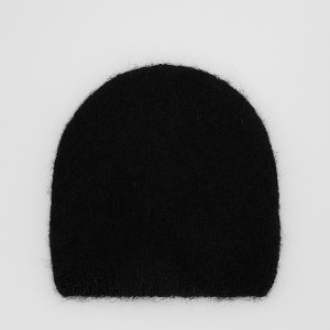 Czapka z wełną alpaki - ONE SIZE - czarny - damska - Reserved - 201FD-99X