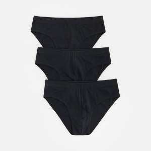 Bawełniane slipy 3 pack - M - czarny - męska - Reserved - 204JE-99X