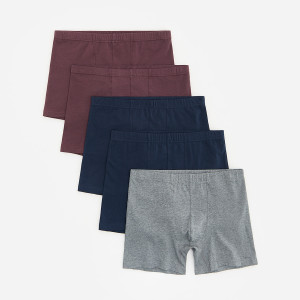 5 pack bokserek Long - M - granatowy - męska - Reserved - 205JE-59X