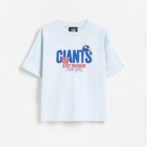 T-shirt New York Giants - 134 (8 lat) - jasnoniebieski - chłopcy - Reserved - 206IS-05X