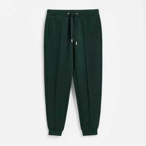 Dresowe spodnie slim - XXL - ciemnozielony - męska - Reserved - 218JT-79X