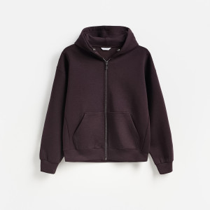 Bluza z kapturem - L - brązowy - męska - Reserved - 222EF-88X